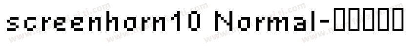 screenhorn10 Normal字体转换
